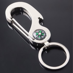 Porte-clés boussole chien bague boussole taille compas porte-clés